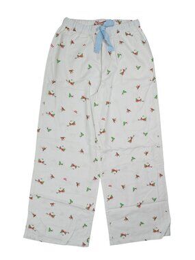 Sweet Chilling Lunar New Year Pony PJ Pants in White